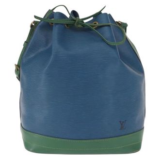 Louis Vuitton Bicolor Noe Epi Leather Blue Leather Handbag (Pre-Owned)