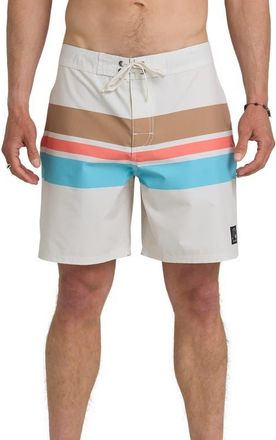 Quiksilver Original Straight Board Shorts in Bone White at Nordstrom, Size 32