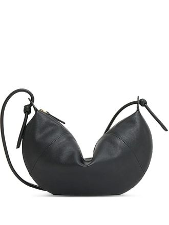 Mansur Gavriel mini Fortuna leather crossbody bag - women - Calf Suede/Calf Leather - One Size - Black