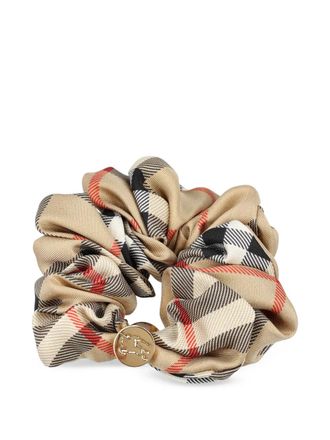 Burberry Geruite scrunchie - Beige