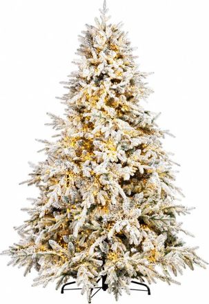 BIZZOTTO &Aacute;rbol de navidad nevado 240 cm, 4711 ramas, 7800 led, &oslash; 175 cm