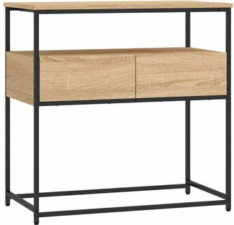vidaXL Vidaxl - Mesa consola madera de ingeniería roble Sonoma 75x40x75 cm