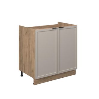 Vicco Muebles Bajos Para Fregaderos Fame-line, Grisbeige, 80 Cm Sin Encimera, Vicco