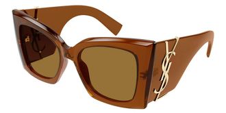 Saint Laurent SL M119 BLAZE CRYSTAL 002 Womens Sunglasses Brown Size 54 - Free RX Lenses - Free RX Lenses