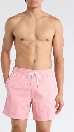 Trunks Surf & Swim Co. Sano 6.5-Inch Swim Shorts in Quartz Pink at Nordstrom Rack, Size X-Large