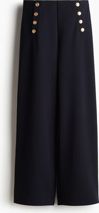 H&M Hose mit Kn&ouml;pfen - Blue