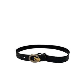 Celine Pre-owned Carriage Belt - female - Celine Vintage - Vintage Belts - Black - ONE SIZE - Pre-owned