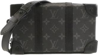 Louis Vuitton Black Coated Canvas Shoulder Bag (Pre-Owned)