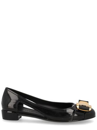 Ferragamo Nara Jelly Translucent PVC Flats