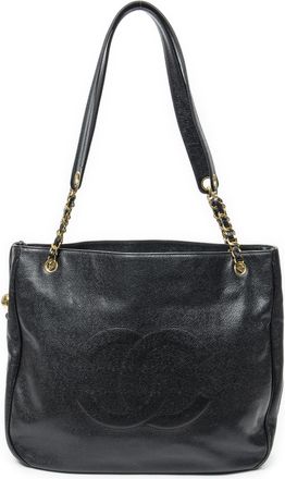 Chanel Pre-owned Womens Timeless CC Shopping Tote Shoulder bag - Black - One Size