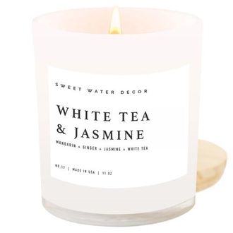 Sweet Water Decor White Tea and Jasmine 11 oz Soy Candle at Nordstrom