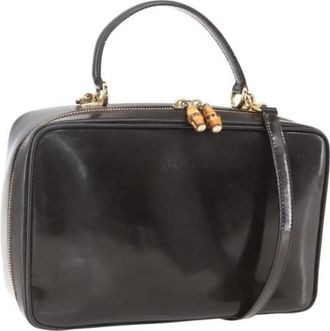 Gucci Pre-owned Handbags, female, Brown, Size: ONE SIZE Pre-owned Coated Canvas Handbag