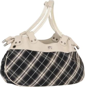 Burberry Pre-owned Handbags, female, Multicolor, Size: ONE SIZE Pre-owned Canvas Handbag