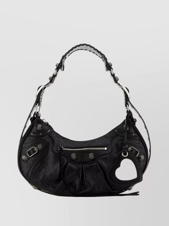 Balenciaga le cagole small leather shoulder bag