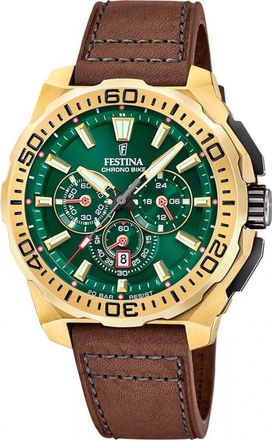 Festina F20728-2 Mens Chrono Bike Watch - Gold - One Size