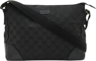 Gucci Pre-owned GG Canvas Schoudertas - Dames - Vintage Schoudertas - Zwart - ONE Size - Vintage
