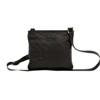 Gucci Pre-owned Cross Body Bags, female, Brown, Size: ONE SIZE Pre-owned Pochette Shoulder Bag