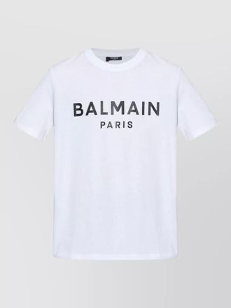 Balmain crew neck t-shirt short sleeve design