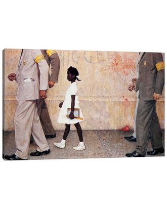 iCanvas The Problem We All Live With (Ruby Bridges) by Norman Rockwell Wall Art