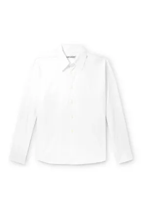 Our Legacy Beyond Logo-Embroidered TENCEL Lyocell and Cotton-Blend Poplin Shirt