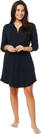 The Cats Pajamas Pima Knit Night Shirt in Classic Midnight at Nordstrom, Size X-Small