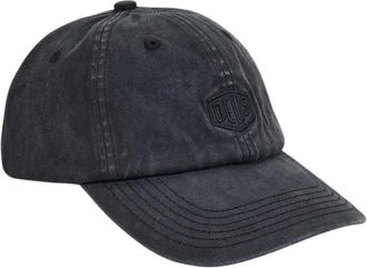 Deus Shield Garment Dyed Dad Cap - unisex - Petten - Zwart - ONE Size - Katoen - Accessoires