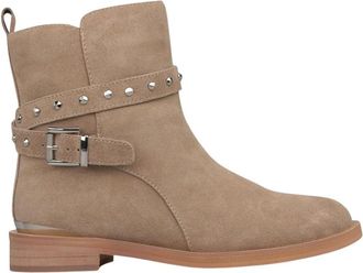Alma En Pena Alma EN Pena, Schoenen, Dames, Bruin, 39 EU, Platte enkellaars met studs details