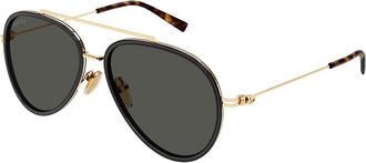 Gucci GG1981S 001 Mens Sunglasses Grey Size 56 - Free RX Lenses - Free RX Lenses