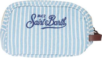MC2 Saint Barth Westwood Beauty Case - Heren - Toilettassen - Blauw - ONE Size - Linnen - Tassen