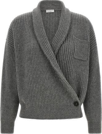 Brunello Cucinelli Mujer, Jerseys, Gris, Talla: XS