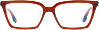 Victoria Beckham Bril met rechthoekig montuur - Rood