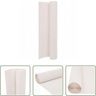 vidaXL Recinzione in PVC - Recinzione da Giardino a Doppio Lato 110x300 cm Bianca