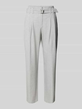 Raffaello Rossi Raffaello Rossi Regular Fit Bundfaltenhose mit verk&uuml;rztem Schnitt Modell NICOLE in Hellgrau Melange, Gr&ouml;&szlig;e 40