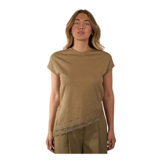 Luisa Cerano Dames, Tops, Groen, Maat: M Katoen