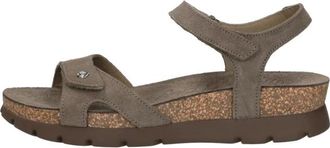 Panama Jack Sulia Sandalen - Dames - Sleehakken - Beige - 41 EU - Leer - Schoenen