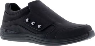 Drew Womens Boquet Monk Strap Shoe - Wide In Black Nubuck