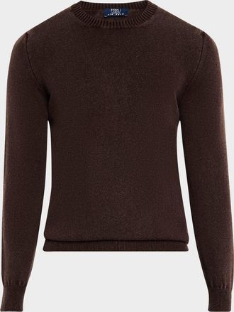パーカー・フーディ FEDELI Men Sweater 7UI06116 0011 BROWN Men's Designer Knitwear in Cashmere – Fedeli