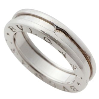 Bulgari White Gold White Gold (18K) Band Ring (Pre-Owned)