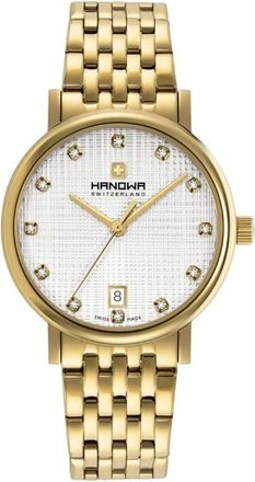 Hanowa Rivera Quartz Crystal Silver Dial Ladies Watch HAWLH2200511