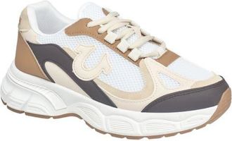 True Religion Dreezy Chunky Logo Sneaker in Beige Multi at Nordstrom, Size 10