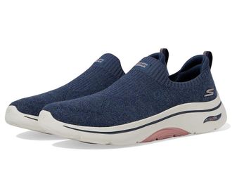 Skechers Go Walk Arch Fit 2.0 Eliza Womens Walking Shoes Navy/Pink : 7.5 B - Medium