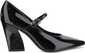 Pinko 80 mm pumps met puntige neus en gesp - Zwart