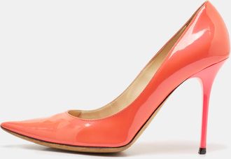 Jimmy Choo London Pink Patent Leather Abel Pumps