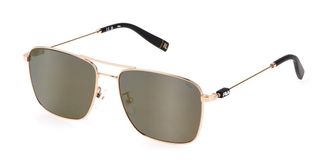 Fila SFI456 0300 Mens Sunglasses Gold Size 58
