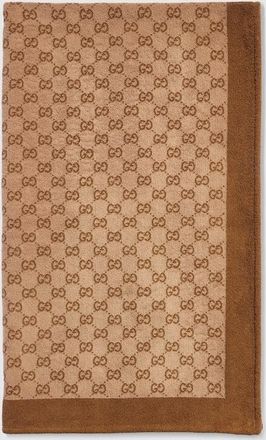 Gucci GG Cotton Terrycloth Towel, Brown