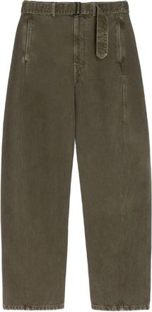 Christophe Lemaire Pantaloni con cintura e design attorcigliato - Verde