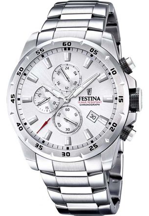 Festina F20463-1 Mens Timeless Chronograph Watch - Silver - One Size