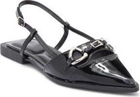 Wild Diva Astor Slingback Flat in Black at Nordstrom Rack, Size 7