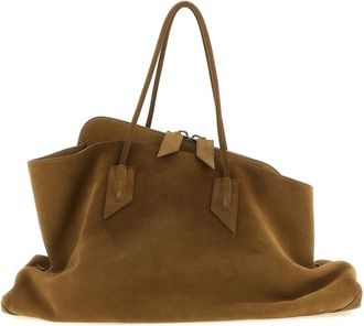 The Attico Tassen, Dames, Bruin, ONE Size, Leer, La Passeggiata Large