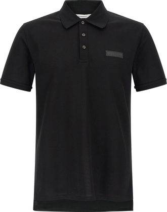 Givenchy Black Cotton Polo Mens Shirt